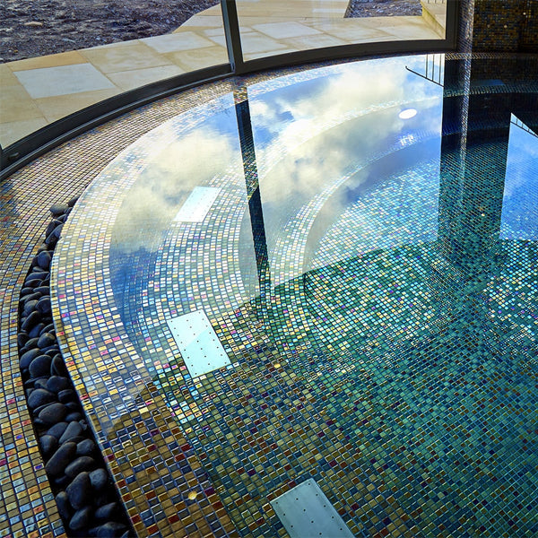 312x495mm Ezarri Pool Mosaic - Cocktail Alexander 25mm Gloss