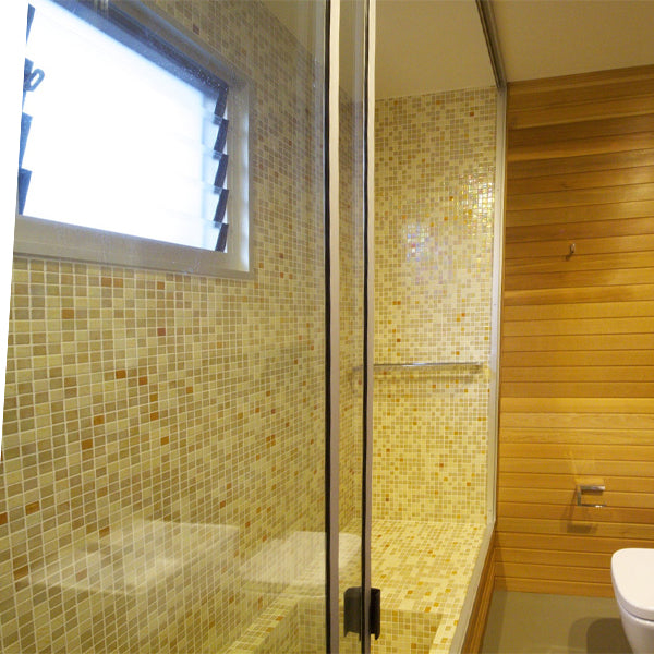 312x495mm Ezarri Pool Mosaic - Cocktail Bellini 25mm Gloss