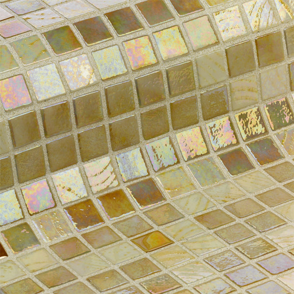 312x495mm Ezarri Pool Mosaic - Cocktail Bellini 25mm Gloss