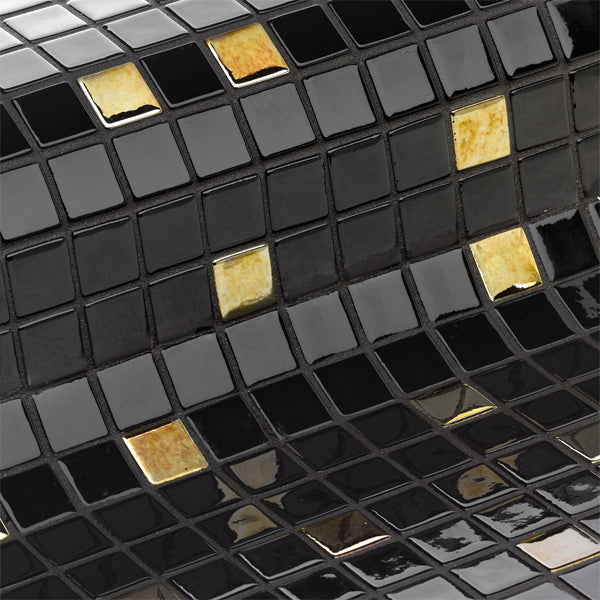 312x495mm Ezarri Pool Mosaic - Cocktail Eclipse 25mm Gloss