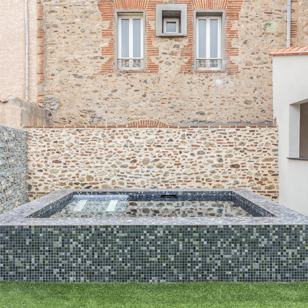 312x495mm Ezarri Pool Mosaic - Cocktail Gin Fiz 25mm Gloss