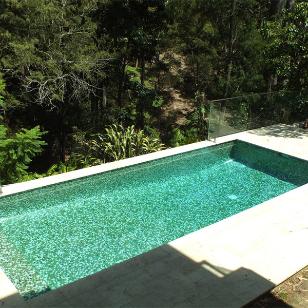 312x495mm Ezarri Pool Mosaic - Cocktail Grasshopper 25mm Gloss