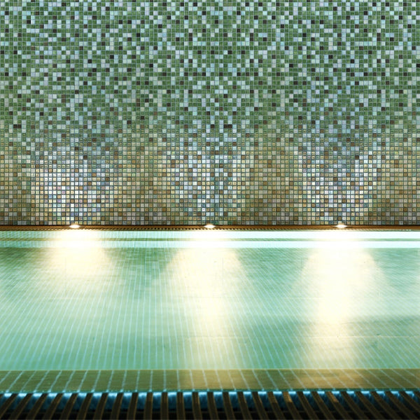 312x495mm Ezarri Pool Mosaic - Cocktail Grasshopper 25mm Gloss