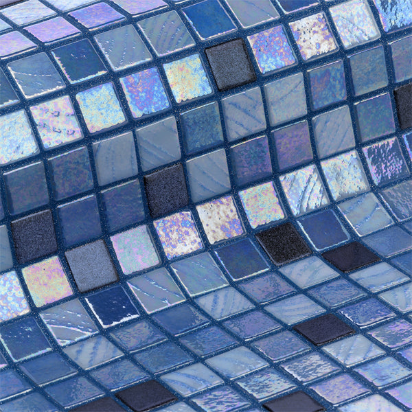 312x495mm Ezarri Pool Mosaic - Cocktail Long Island 25mm Gloss