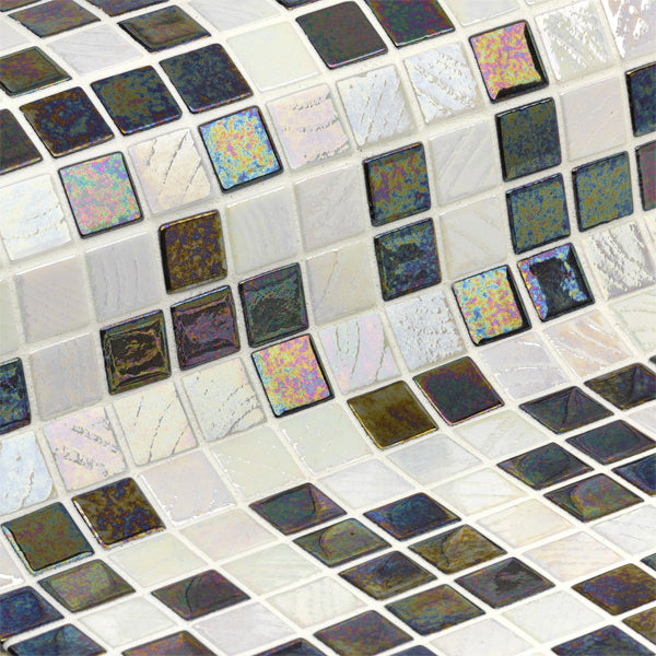 312x495mm Ezarri Pool Mosaic - Cocktail Manhattan 25mm Gloss