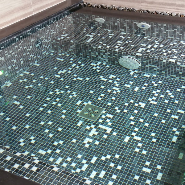 312x495mm Ezarri Pool Mosaic - Cocktail San Fransisco 25mm Gloss