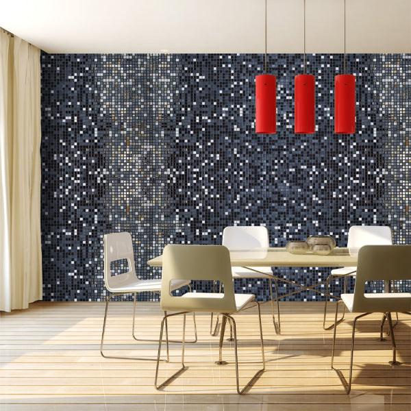 312x495mm Ezarri Pool Mosaic - Cocktail San Fransisco 25mm Gloss