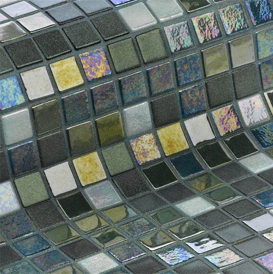 312x495mm Ezarri Pool Mosaic - Cocktail Tomahawk 25mm Gloss
