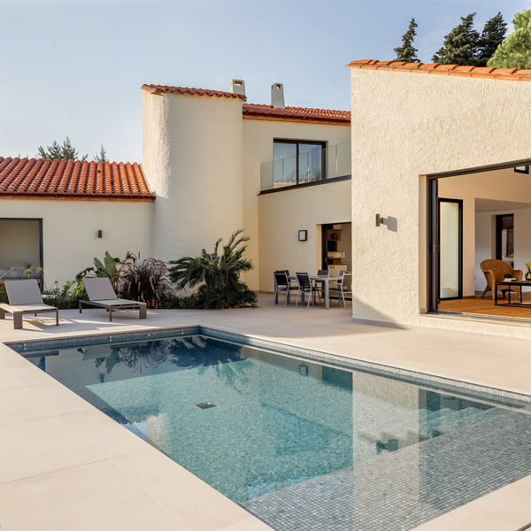 312x495mm Ezarri Pool Mosaic - Gemma Celestite 25mm Gloss