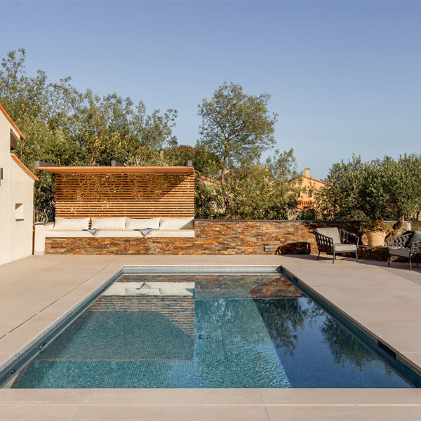 312x495mm Ezarri Pool Mosaic - Gemma Celestite 25mm Gloss