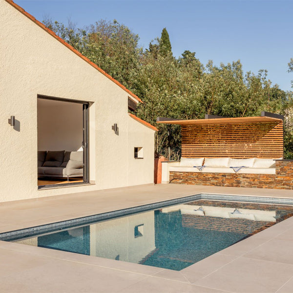 312x495mm Ezarri Pool Mosaic - Gemma Celestite 25mm Gloss