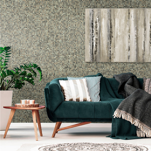 312x495mm Ezarri Pool Mosaic - Gemma Cuprite 25mm Gloss