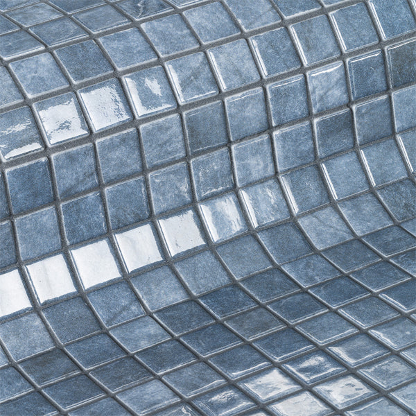 312x495mm Ezarri Pool Mosaic - Gemma Lapis 25mm Gloss