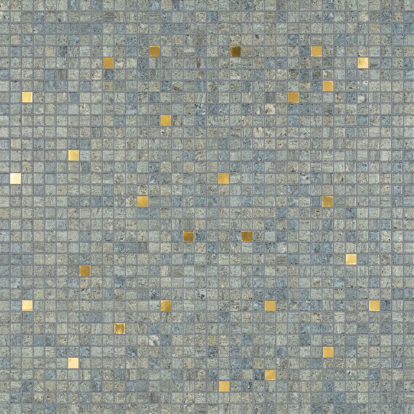 312x495mm Ezarri Pool Mosaic - Gold Bail Stone Gold 25mm Gloss