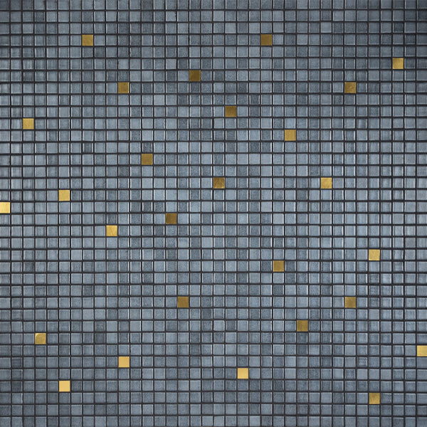 312x495mm Ezarri Pool Mosaic - Gold Capicorn Gold 25mm Gloss