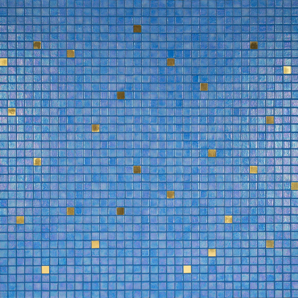 312x495mm Ezarri Pool Mosaic - Gold Ocean Gold 25mm Gloss