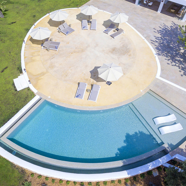 312x495mm Ezarri Pool Mosaic - Zen Stone Ash 25mm Safe (Anti-Slip)