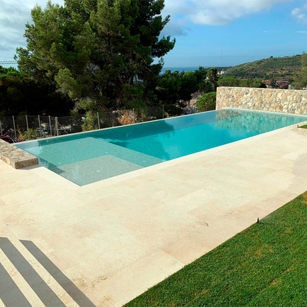 365x365mm Ezarri Pool Mosaic - Zen Stone Ash 50mm Matt