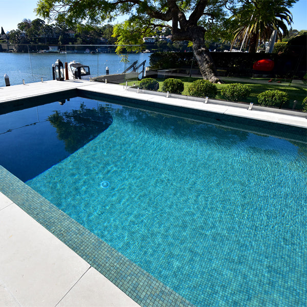 312x495mm Ezarri Pool Mosaic - Zen Stone Bali Stone 25mm Matt