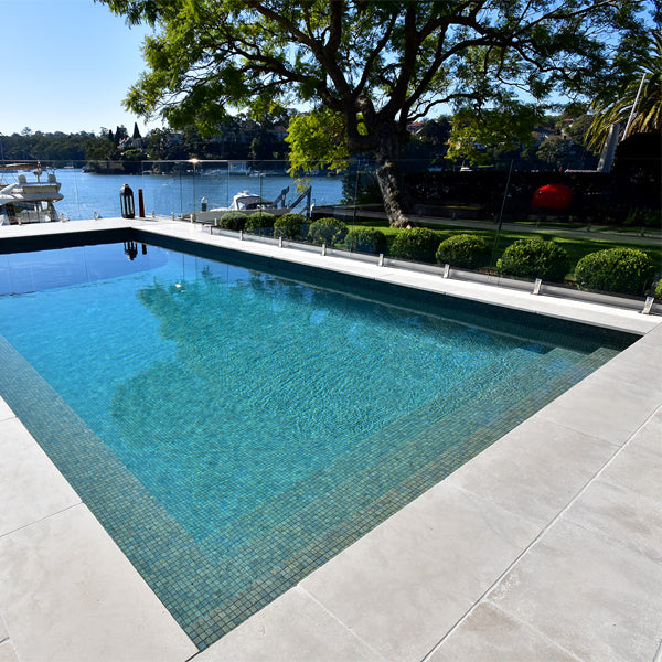 312x495mm Ezarri Pool Mosaic - Zen Stone Bali Stone 25mm Matt