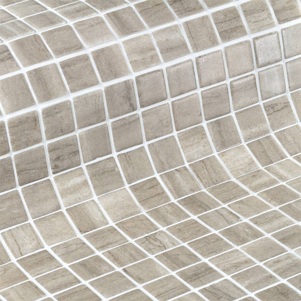 312x495mm Ezarri Pool Mosaic - Zen Stone Creamstone 25mm Safe (Anti-Slip)