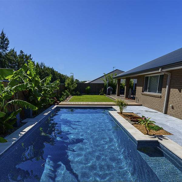 312x495mm Ezarri Pool Mosaic - Zen Stone Dolerite 25mm Matt