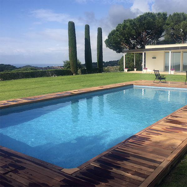 312x495mm Ezarri Pool Mosaic - Zen Stone Makauba 25mm Matt