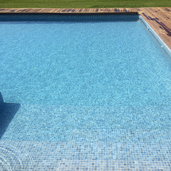 312x495mm Ezarri Pool Mosaic - Zen Stone Makauba 25mm Matt