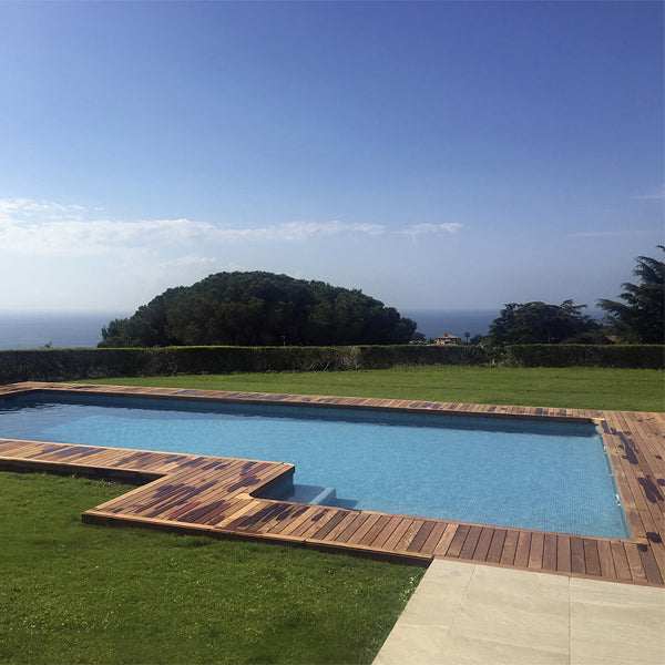 312x495mm Ezarri Pool Mosaic - Zen Stone Makauba 25mm Matt