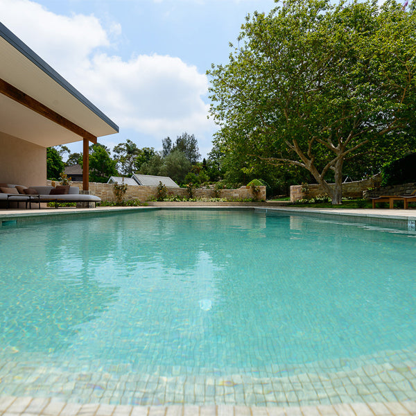 312x495mm Ezarri Pool Mosaic - Zen Wood Pale Cheery 25mm Safe (Anti-Slip)