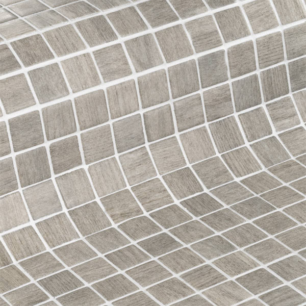 312x495mm Ezarri Pool Mosaic - Zen Wood Pale Cheery 25mm Safe (Anti-Slip)