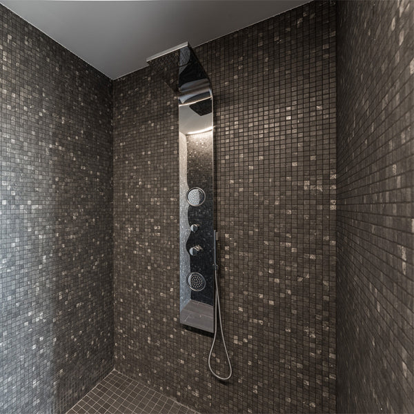 312x495mm Ezarri Pool Mosaic - Zen Stone Phyllite 25mm Safe (Anti-Slip)