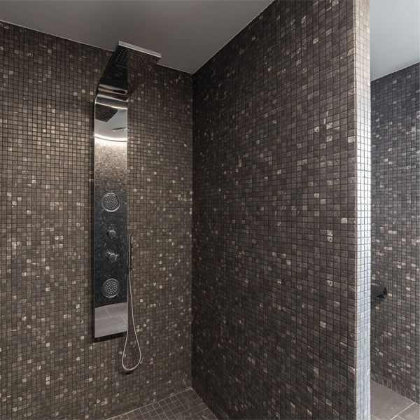 312x495mm Ezarri Pool Mosaic - Zen Stone Phyllite 25mm Safe (Anti-Slip)