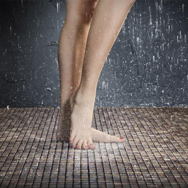 312x495mm Ezarri Pool Mosaic - Zen Wood Rustic 25mm Matt