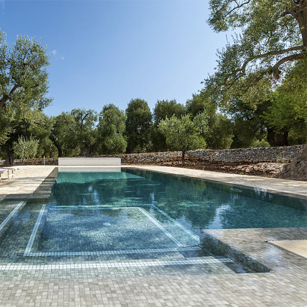 312x495mm Ezarri Pool Mosaic - Zen Stone Sarsen 25mm Safe (Anti-Slip)