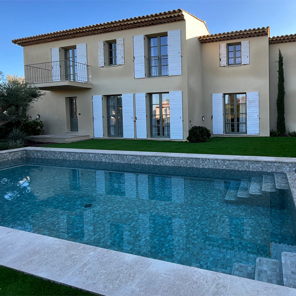 365x365mm Ezarri Pool Mosaic - Zen Stone Sarsen 50mm Matt