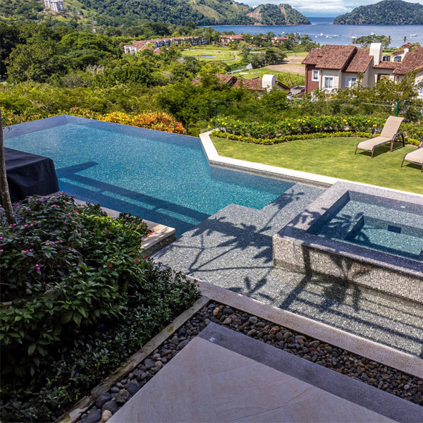 312x495mm Ezarri Pool Mosaic - Zen Stone Tigrato 25mm Safe (Anti-Slip)