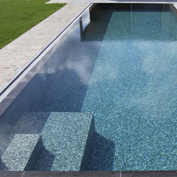 312x495mm Ezarri Pool Mosaic - Zen Stone Tigrato 25mm Safe (Anti-Slip)
