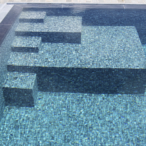 312x495mm Ezarri Pool Mosaic - Zen Stone Tigrato 25mm Safe (Anti-Slip)