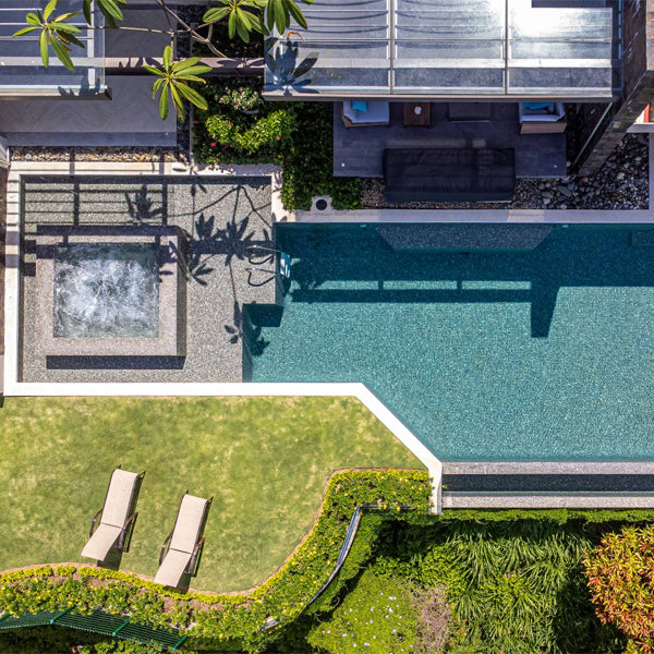 312x495mm Ezarri Pool Mosaic - Zen Stone Tigrato 25mm Safe (Anti-Slip)