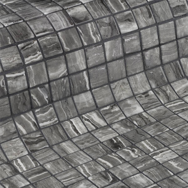 312x495mm Ezarri Pool Mosaic - Zen Stone Tigrato 25mm Safe (Anti-Slip)