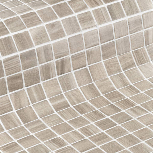 312x495mm Ezarri Pool Mosaic - Zen Wood Oak 25mm Safe (Anti-Slip)