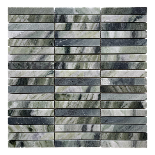 305x305mm EDS - Fontana Verde KitKat Marble Mosaic