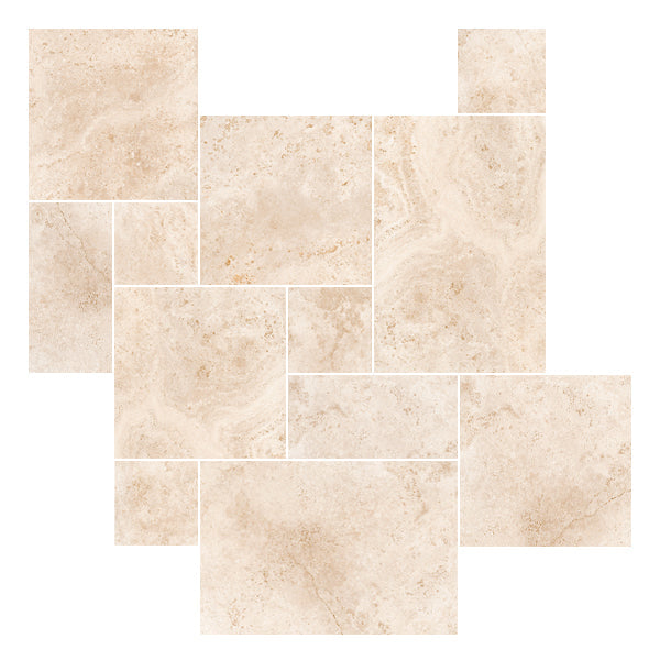 Cerdomus - Tibur Cross-Cut Beige Modular (French Pattern)