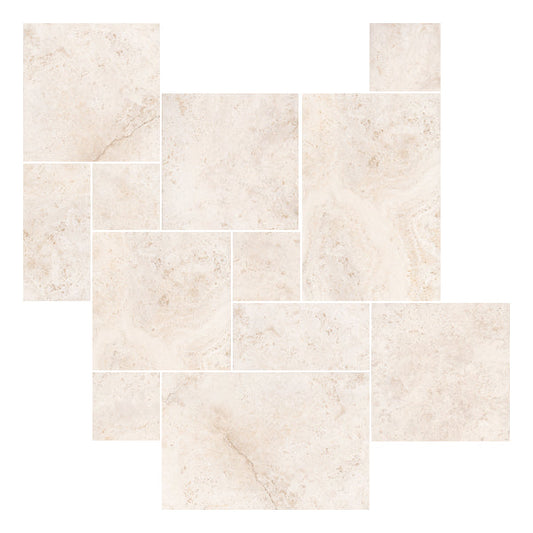 Cerdomus - Tibur Cross-Cut Bianco Modular (French Pattern)