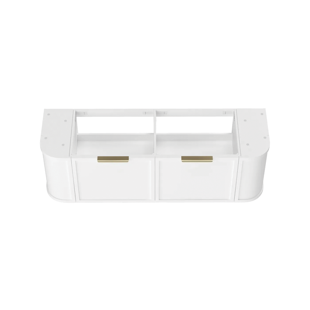 Otti - 1488wx450hx452d Hampshire Satin White 1500mm Wall Hung Vanity (Cabinet Only)
