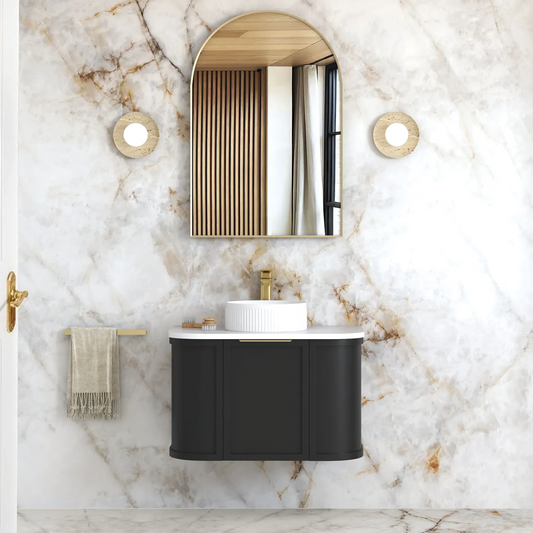 Otti - 738wx450hx452d Hampshire Satin White 750mm Wall Hung Vanity (Cabinet Only)
