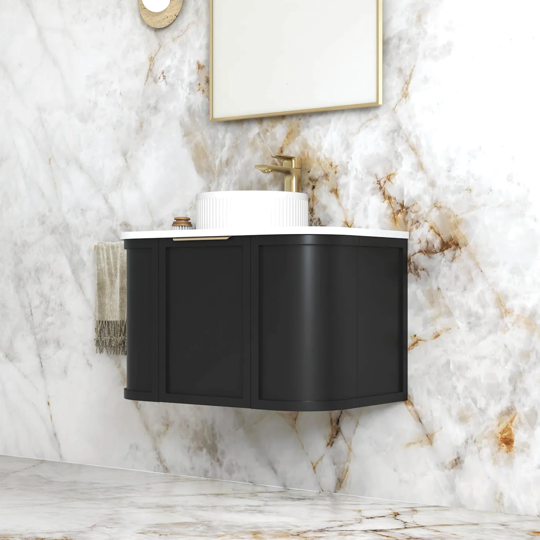 Otti - 738wx450hx452d Hampshire Satin White 750mm Wall Hung Vanity (Cabinet Only)