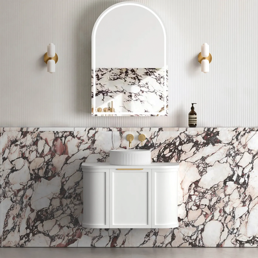 Otti - 738wx450hx452d Hampshire Satin White 750mm Wall Hung Vanity (Cabinet Only)