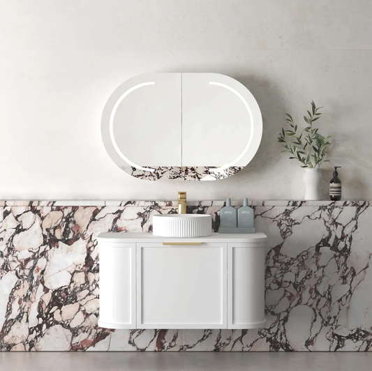 Otti - 888wx450hx452d Hampshire Satin White 900mm Wall Hung Vanity (Cabinet Only)